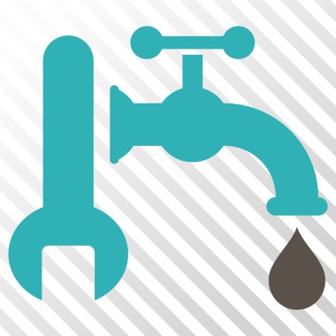 Sıhhi tesisat vektör simgesi