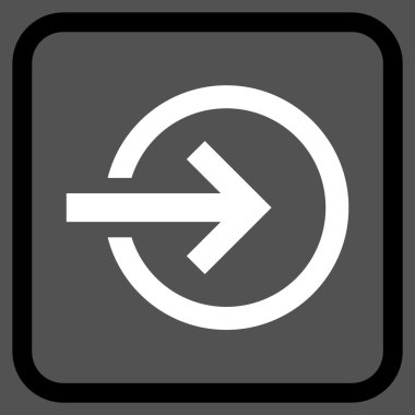 Alma vektör simgesi bir çerçeve içinde