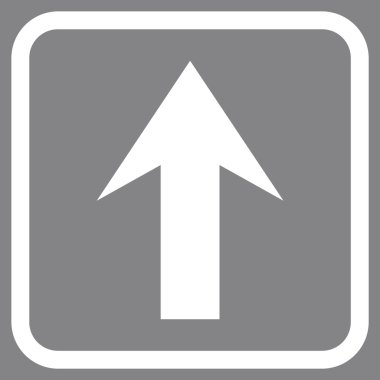 Vektör simgesi bir çerçeve içinde yukarı ok