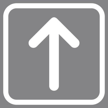 Vektör simgesi bir çerçeve içinde yukarı ok