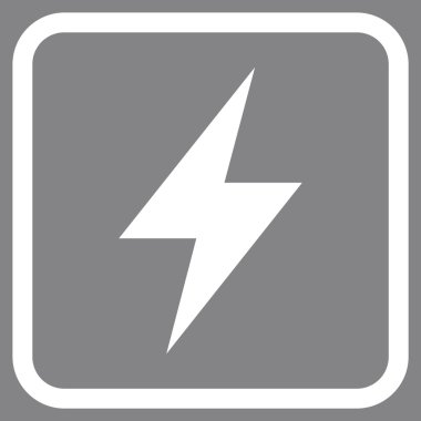 Elektrik Strike vektör simgesi bir çerçeve içinde