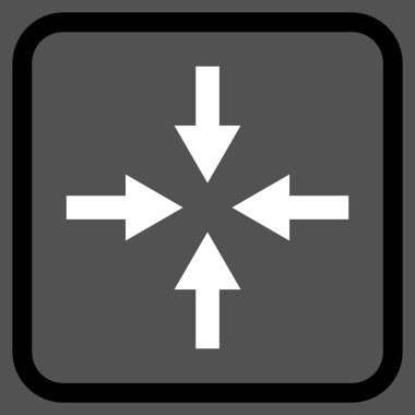 Oklar vektör simgesi bir çerçeve içinde sıkıştırmak