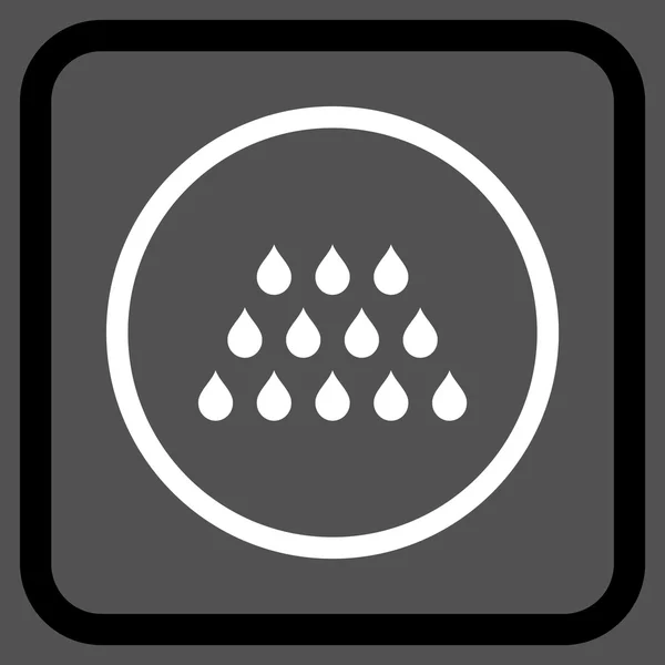 DROPS Vector Icon In een Frame — Stockvector