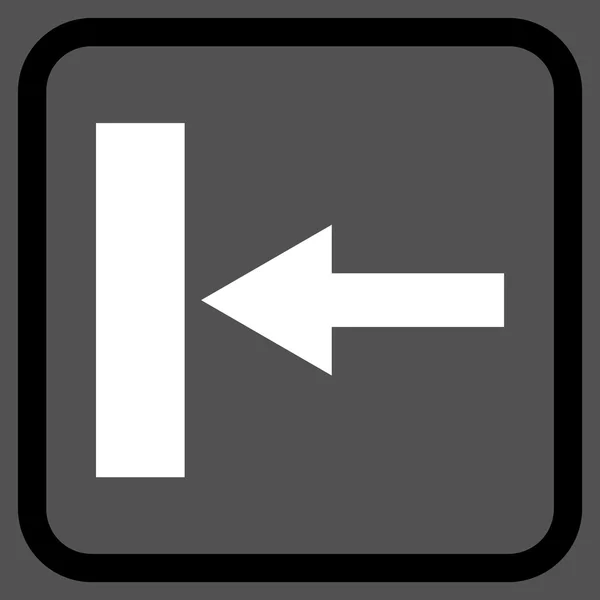 Bewegen Sie das linke Vektor-Symbol in einem Rahmen — Stockvektor