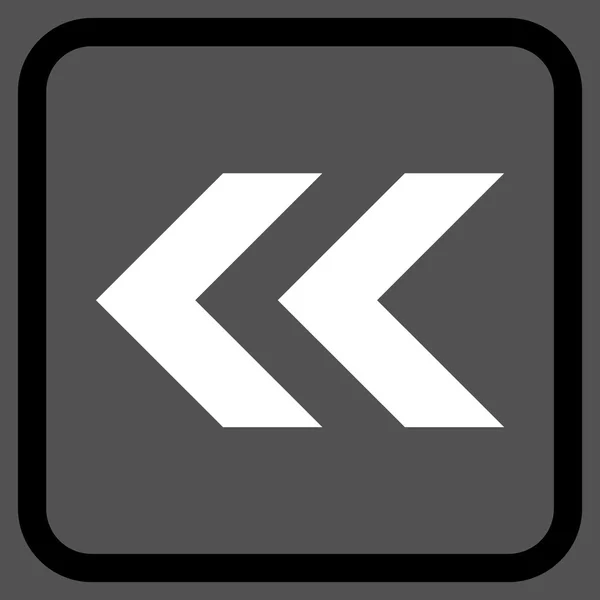 Skift vänster vektor ikonen i en ram — Stock vektor