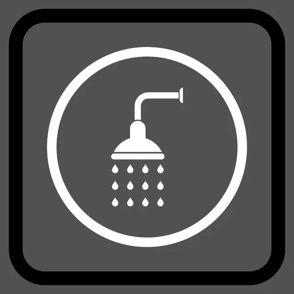 Shower Vector Icon In a Frame — Stockvector