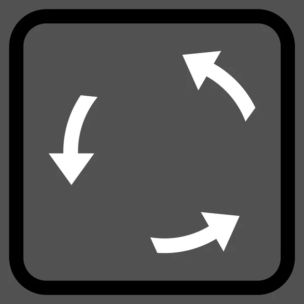 Otočit doleva vektorové ikony v rámečku — Stockový vektor