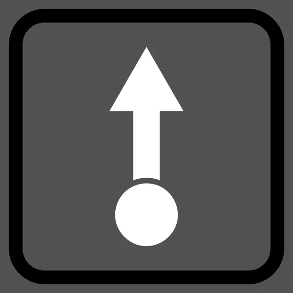 Dra upp vektor ikonen i en ram — Stock vektor