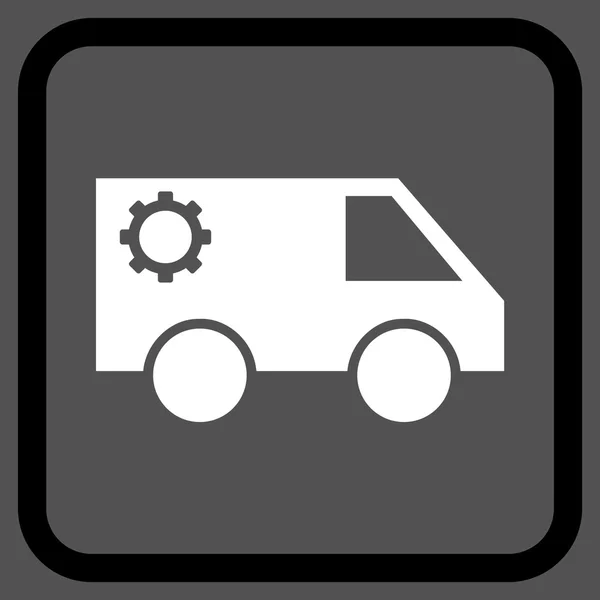 Vector pictogram van de auto van de service In een Frame — Stockvector