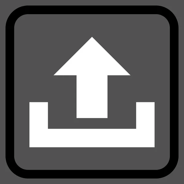 Carregar ícone do vetor em um quadro — Vetor de Stock