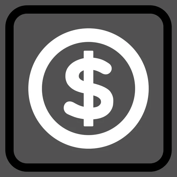 Finanzas Vector icono en un marco — Vector de stock