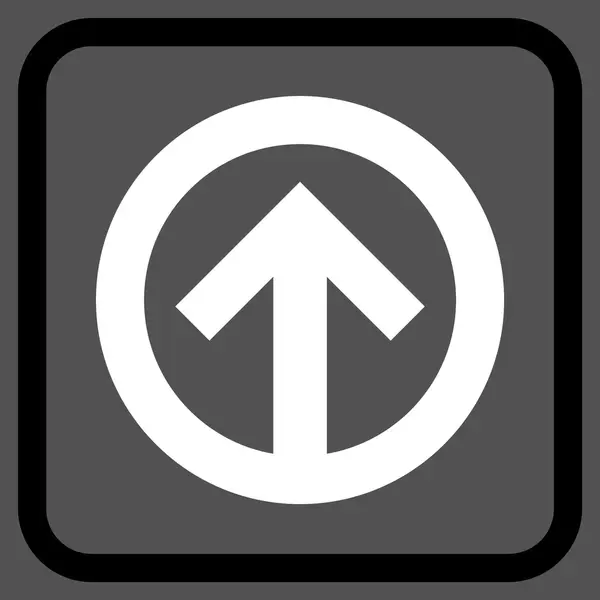 Dirección Subir Vector icono en un marco — Archivo Imágenes Vectoriales