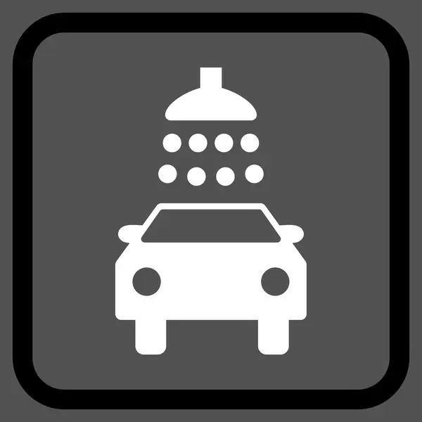 Автомобільний душ Векторна піктограма в кадрі — стоковий вектор