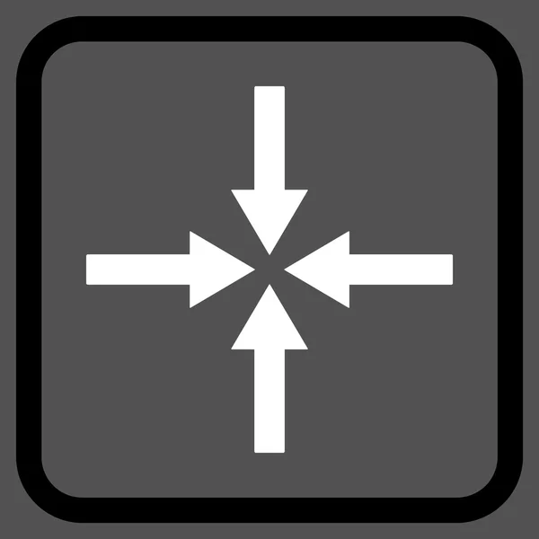 Icono de Vector de Flechas de Impacto en un Marco — Vector de stock