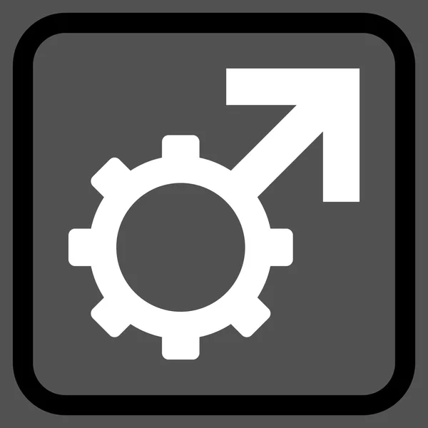 Technological Potence Vector Icon In a Frame — Stock Vector
