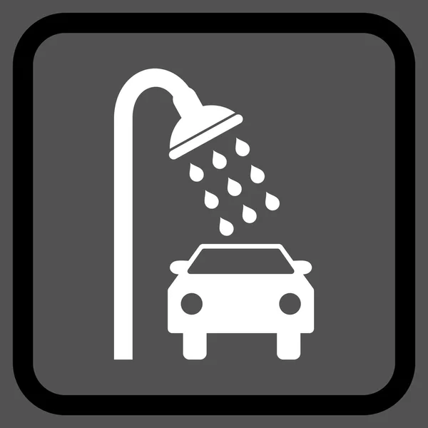 Vector de ducha de coche icono en un marco — Archivo Imágenes Vectoriales