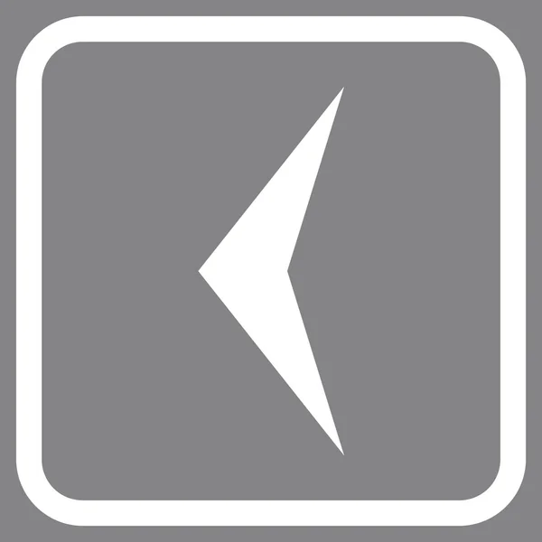 Icona vettoriale sinistro della freccia in una cornice — Vettoriale Stock