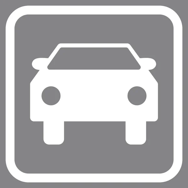 Icono del vector del coche en un marco — Archivo Imágenes Vectoriales