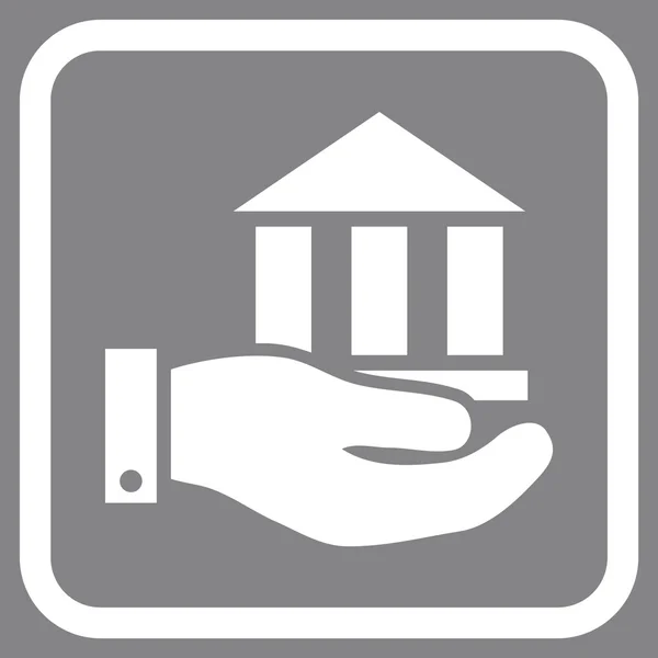 Bank Service wektor ikona w ramce — Wektor stockowy