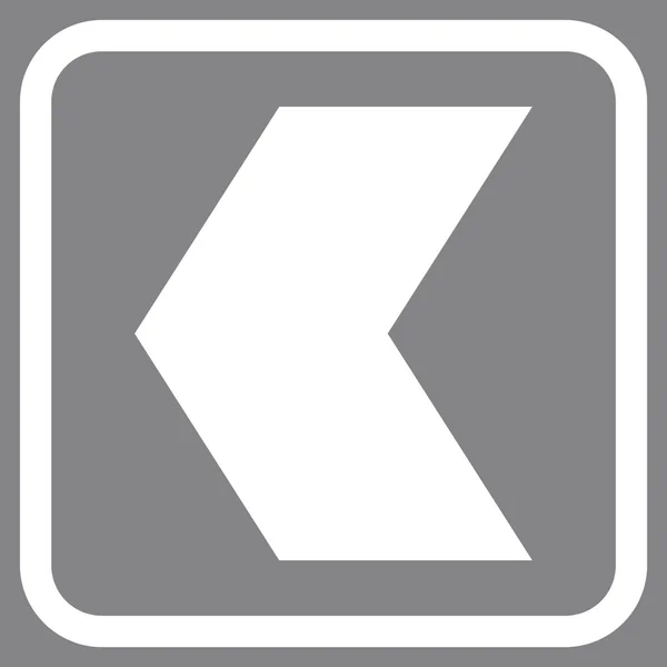 Dirección izquierda Vector icono en un marco — Archivo Imágenes Vectoriales