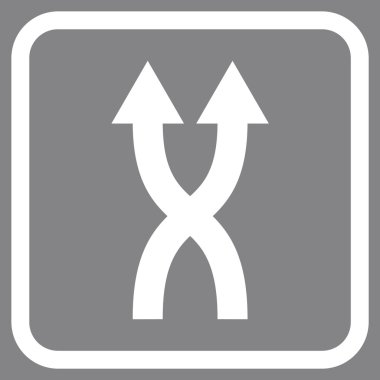 Vektör simge yukarı okları bir çerçevede shuffle