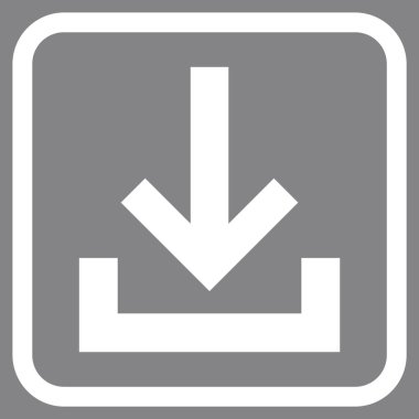 Gelen kutusu vektör simgesi bir çerçeve içinde