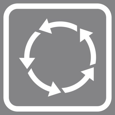 Döndürme vektör simgesi bir çerçeve içinde