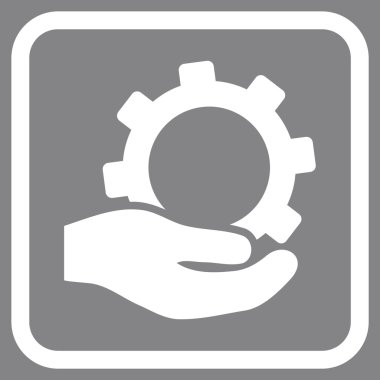 Hizmet vektör simgesi bir çerçeve içinde