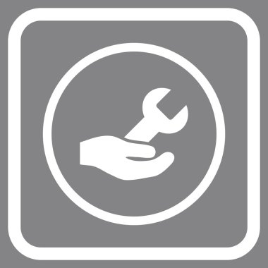 Onarım hizmeti vektör simgesi bir çerçeve içinde