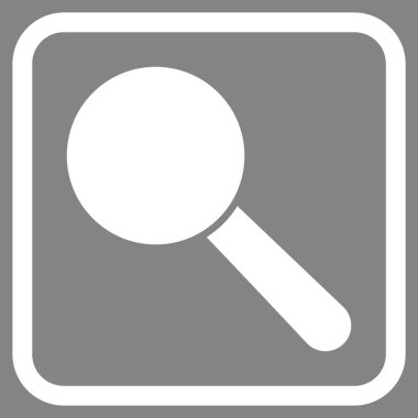 Arama aracı vektör simgesi bir çerçeve içinde