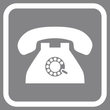 Nabız telefon vektör simgesi bir çerçeve içinde