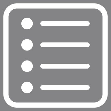 Öğeleri vektör simgesi bir çerçeve içinde