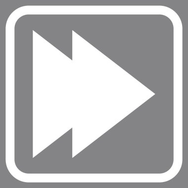 Doğru vektör simgesi bir çerçeve içinde hareket