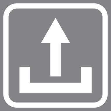 Vektör simgesi bir çerçeve içinde upload