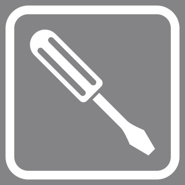 Tornavida vektör simgesi bir çerçeve içinde