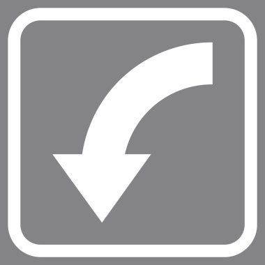 Vektör simgesi bir çerçeve içinde aşağı Döndür