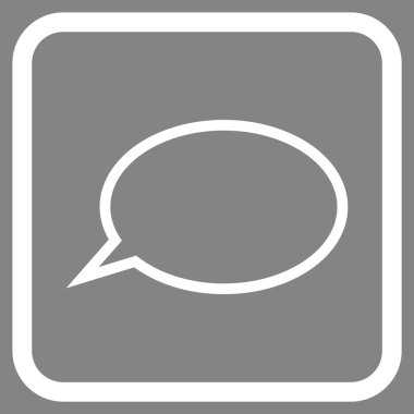 İpucu bulut vektör simgesi bir çerçeve içinde