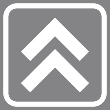 Vektör simgesi bir çerçeve içinde yukarı kayması