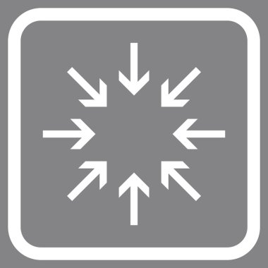 Basınç oklar bir çerçeve içinde simge vektör