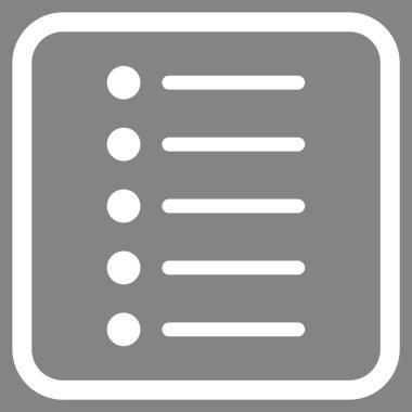 Öğeleri vektör simgesi bir çerçeve içinde