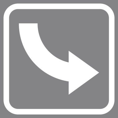 Doğru vektör simgesi bir çerçeve içinde döndürme