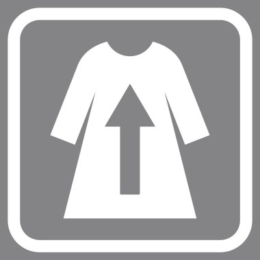 Kadın elbise vektör simgesi bir çerçeve içinde çıkar