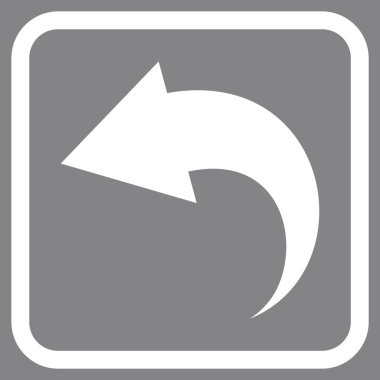 Vektör simgesi bir çerçeve içinde geri al