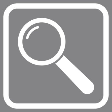 Büyüteç'i vektör simgesi bir çerçeve içinde