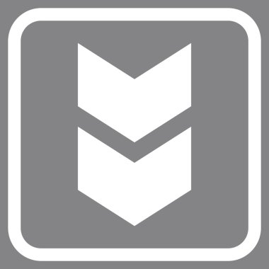 Vektör simgesi bir çerçeve içinde aşağı kaydır