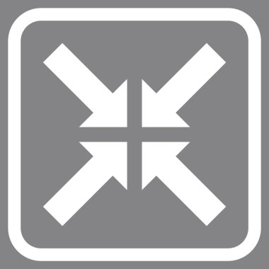 Basınç oklar bir çerçeve içinde simge vektör