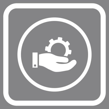 Hizmet vektör simgesi bir çerçeve içinde