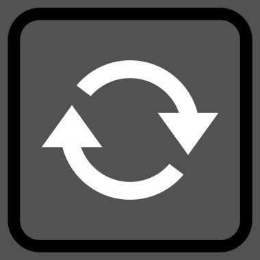 Vektör simgesi bir çerçeve içinde yenileme