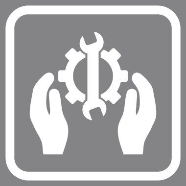 Onarım hizmeti vektör simgesi bir çerçeve içinde