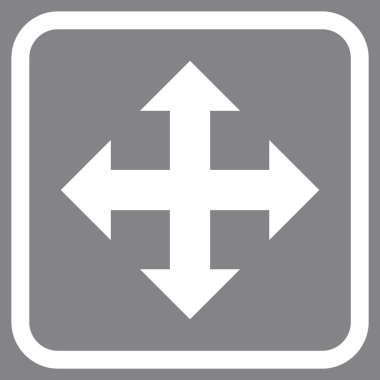 Genişletin okları vektör simgesi bir çerçeve içinde